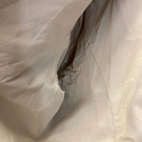 Chico's Size 2 (Large 12) Textured Open Front Jacket Tan Beige Cuffed 3/4 Sleeve - Picture 15 of 16